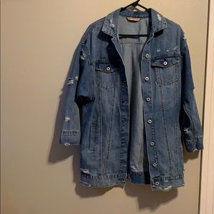 Oversized denim jacket